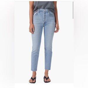AGOLDE Riley High Waist Crop Straight Leg Jeans sz 26